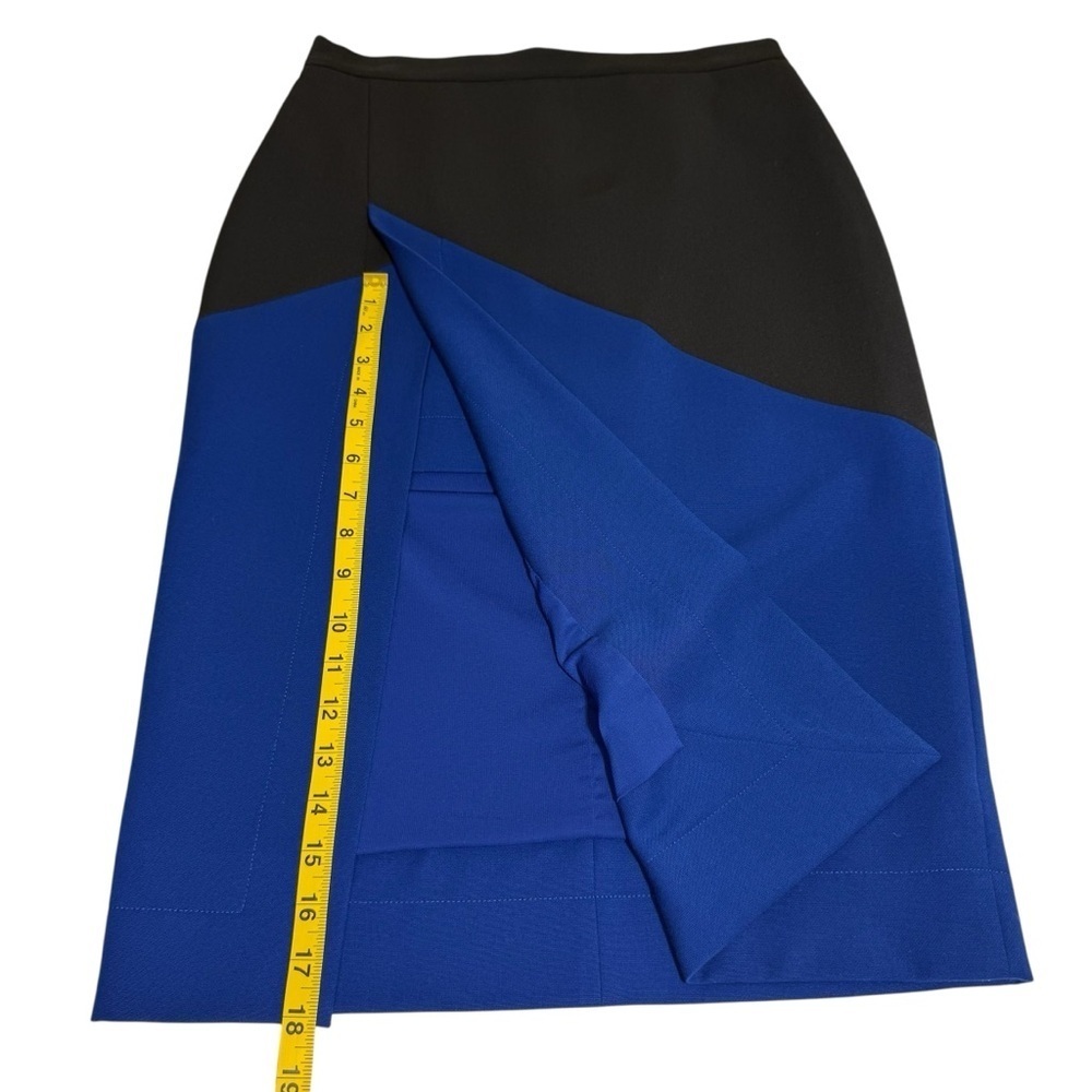 BCBGMaxAzria Skirt two tone Black and  Royal Blue - Picture 14 of 15